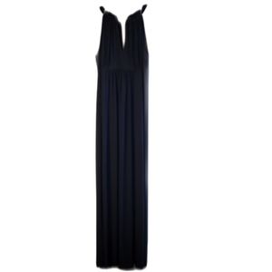 Apt 9 Black String Collar Keyhole Back Maxi Black Medium